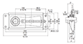 Mini Stretcher Unit, Set Screw, ASPT Type - Dimensions