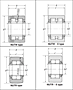 Roller Follower Yoke Type Track Roller Bearings w/ Inner Ring - Dimensions 1