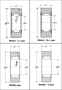 Roller Follower: Yoke Type Track Roller Bearings w/o Inner Ring - Dimensions 