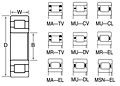 Single Row Cylindrical Roller Bearings - Separable Type - Dimensions 