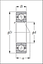 Single Angular Contact Ball Bearings - Ultage Type - Dimensions 