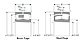 Spherical Roller Bearings w/ Tapered Bore - Dimensions 