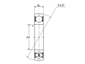 Tight Fit Type Ball Bearings - Dimensions 