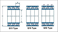 Triple Row Machline Angular Contact Ball Bearings - Dimensions