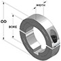 Two-Piece Clamping Collar with Keyway