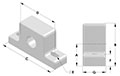 UHMW-PE Bearing, Solid-Rigid Type PBUH-UH - Series