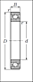 Ultra High-Speed Single Angular Contact Ball Bearings - Dimensions 